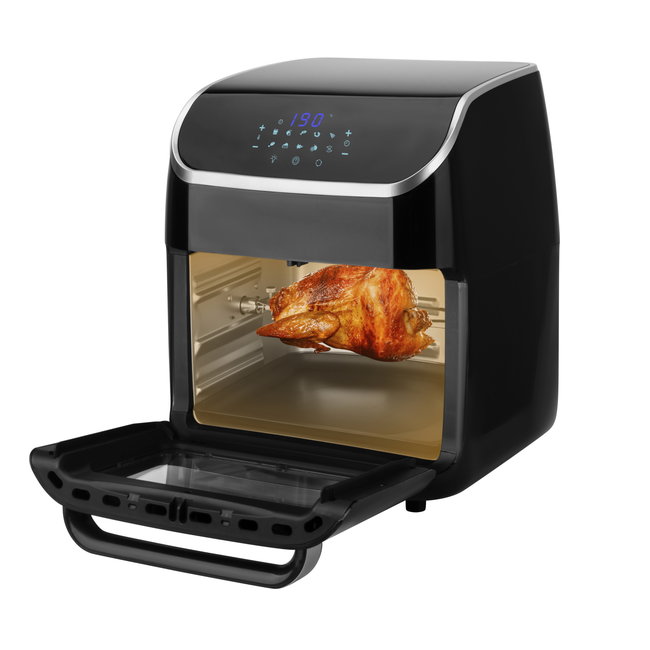 Swiss Pro+ | Power Multi-Function Deluxe Airfryer 12L - 9 in 1 | Hetelucht Friteuse / Oven | TouchBlack Edition | Voor het hele gezin!