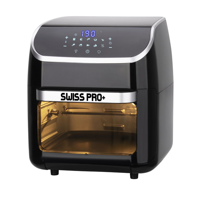 Swiss Pro+ | Power Multi-Function Deluxe Airfryer 12L - 9 in 1 | Hetelucht Friteuse / Oven | TouchBlack Edition | Voor het hele gezin!