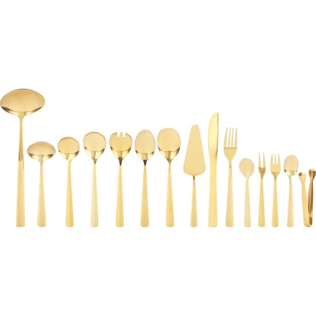 Swiss Pro+ | Bestekset in Koffer - 72 delig - 12 persoons- Zwitsers Kwaliteit - Complete Set - 100% roestvrijstaal - Gold 24K
