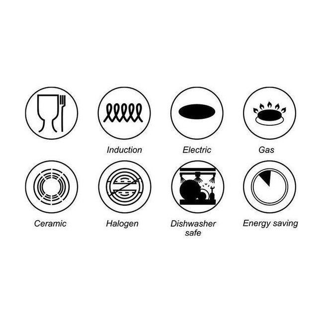 Royal Swiss | 33-Delige Steengoeden Pannenset | Afneembare handgrepen, 6 Potten + 2 Pannen + Pollepelbodem + 2 Pollepels + 6 Deksels + 12 Handgrepen + Accessoire. | PFAS-Vrij