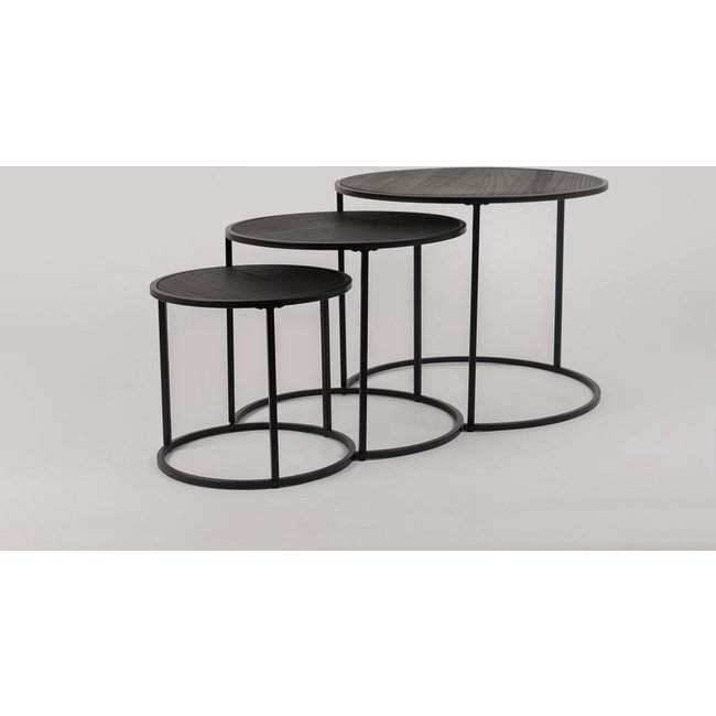 Swiss Homes® | Industriële Salontafelset - Set van 3