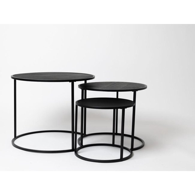 Swiss Homes® | Industriële Salontafelset - Set van 3