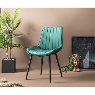 Swiss Homes® Venus Forest Green | Velvet - Set van 4