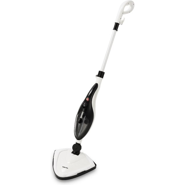 Swiss Pro+  | Stoomreiniger 10 in 1 Handstomer - Met Opzetstukken Voor Alle Vloeren, Bank, Badkamer En Tapijt - Zwart