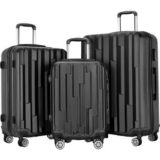 Swiss Homes® Deluxe No.17 | Kofferset - Satin Black