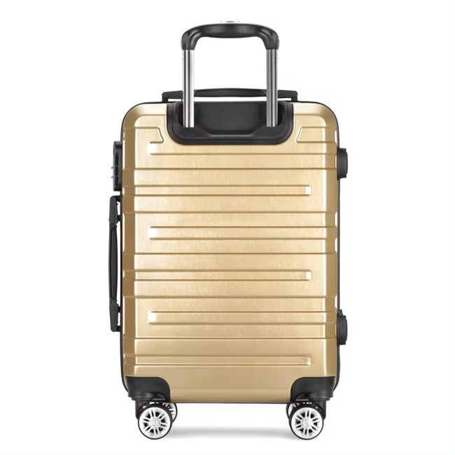 Swiss Homes® Deluxe No. 9 Kofferset – 3-delig – Shadow Gold (Goud) – TSA-slot – 20/24/28 inch – Dubbele Wielen