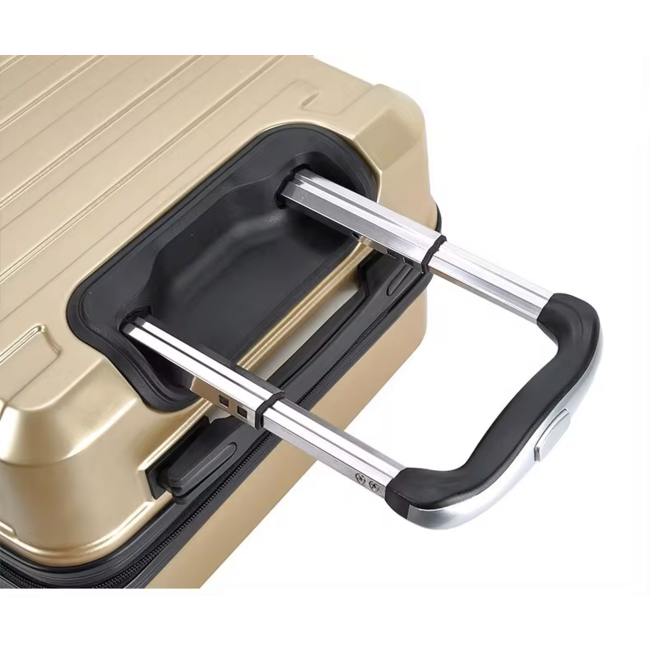 Swiss Homes® Deluxe No. 9 – Luxe 3-delige Kofferset – Shadow Gold (Goud)  met TSA-slot – 20/24/28 inch – Dubbele wielen