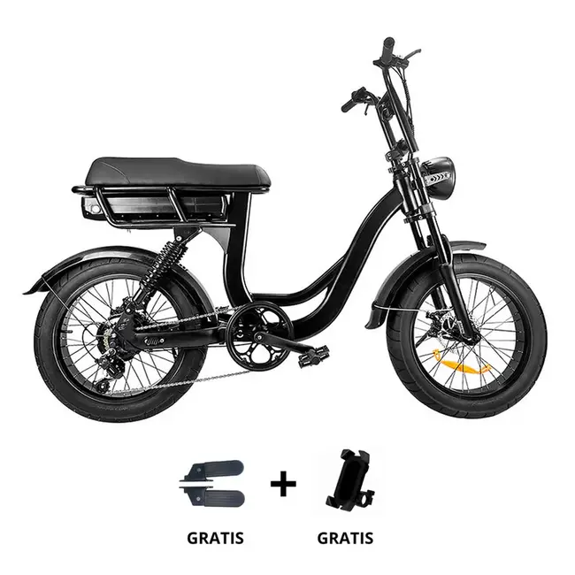 EB8  PRO - 250 Watt - Elektrische Fiets - Fatbike - Hydraulisch - Zwart