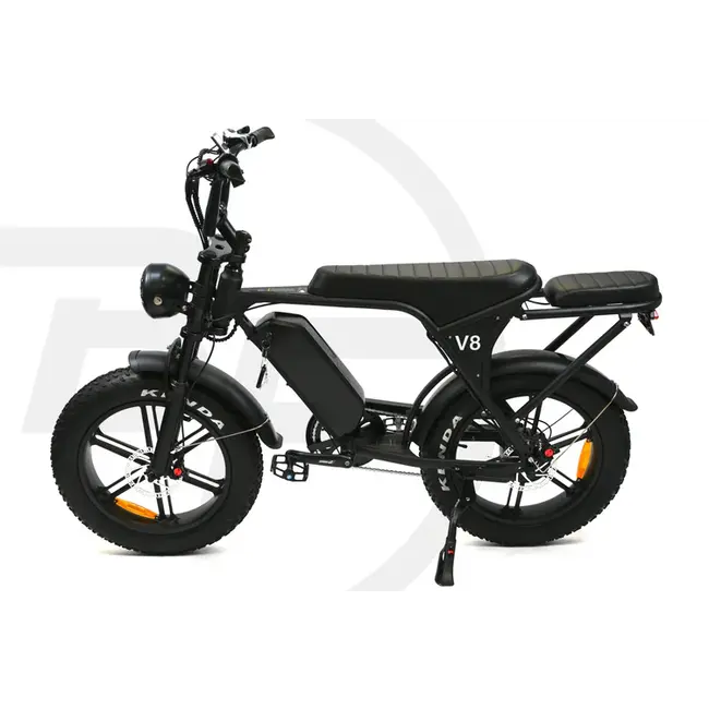 OUXI  V8 5.0 - 2025 Edition | Elektrische Fiets / Fatbike | 80 km Bereik - Mountainbike 25 km/u - 250W Elektrisch E Bike | 7 Versnellingen + Alarmsysteem | Met achterzitje