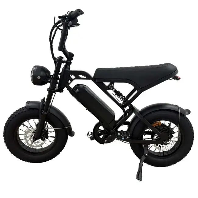 V20 PRO Mini Fatbike – Kinderfatbike – Hydraulische Remmen – Elektrische Kinderfiets – Zwart – Stoer & Veilig – Straatlegaal