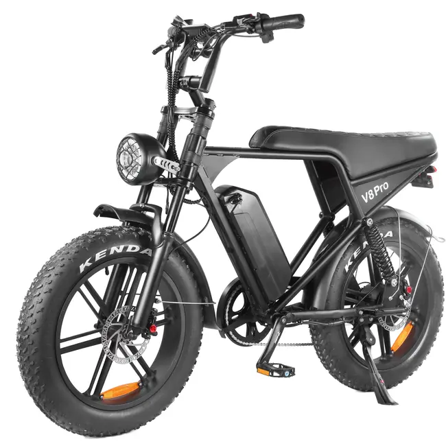 OUXI® V8 PRO 5.0 - Elektrische Fiets – Fatbike – 250W – 25 km/u – 80 km Bereik – 7 Versnellingen – Alarmsysteem – Inclusief Voorrek
