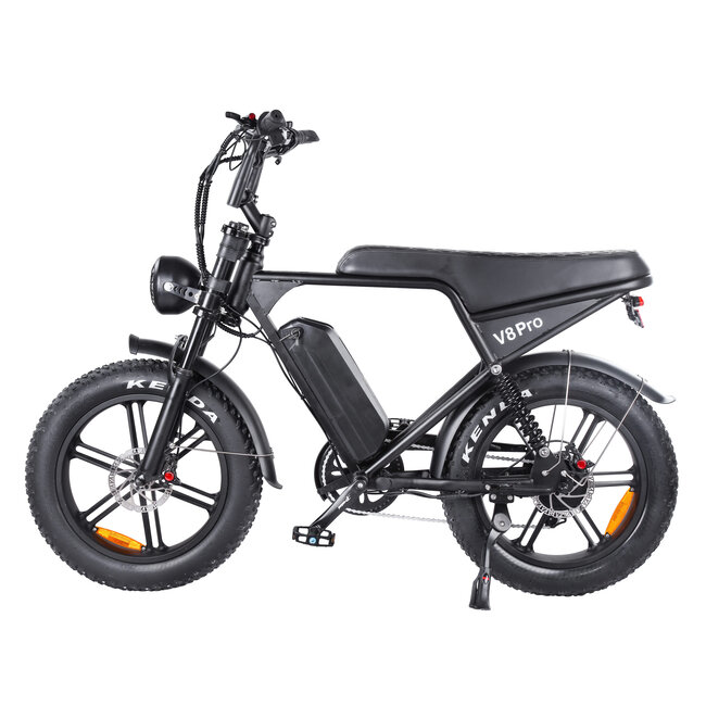 OUXI® V8 PRO 5.0 - Elektrische Fiets – Fatbike – 250W – 25 km/u – 80 km Bereik – 7 Versnellingen – Alarmsysteem – Inclusief Voorrek