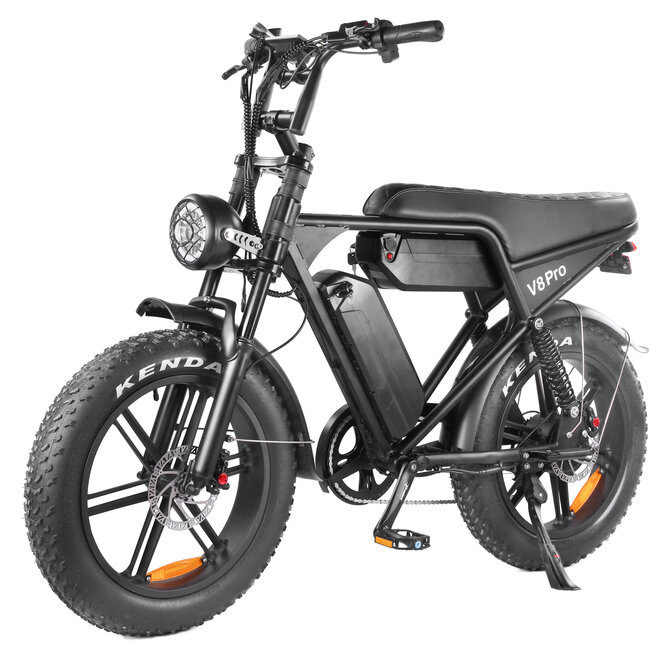 OUXI® V8 PRO 5.0 - Elektrische Fiets – Fatbike – Dubbele Accu – 150 km Bereik – 250W – 25 km/u – 2026 Long Range Edition – Inclusief Voorrek