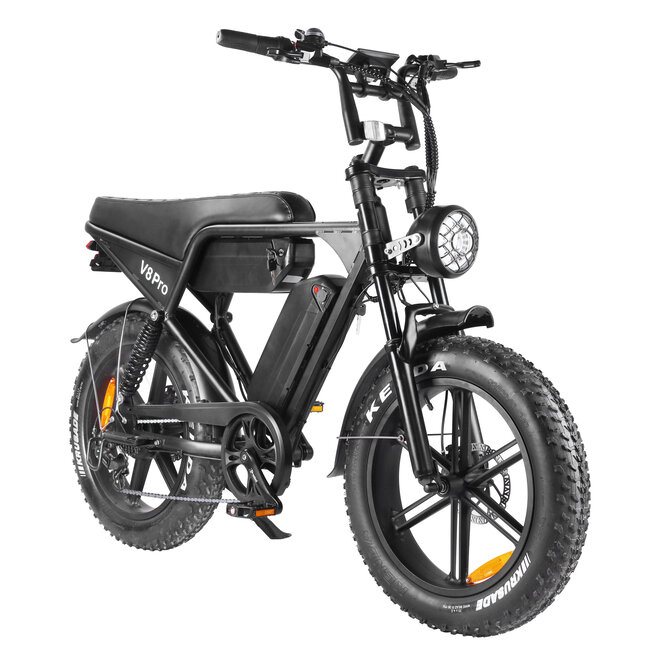OUXI® V8 PRO 5.0 - Elektrische Fiets – Fatbike – Dubbele Accu – 150 km Bereik – 250W – 25 km/u – 2026 Long Range Edition – Inclusief Voorrek