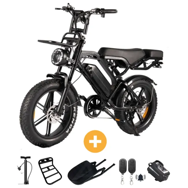 V20 PRO | Fatbike 2026 • 80KM Bereik • GPS • Alarm • 250W • Hydraulisch • 25 km/u + Accesoires(t.w.v. €150,-)
