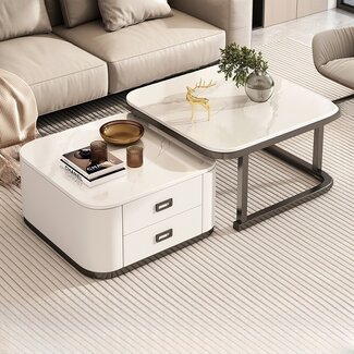 Swiss Homes® Luna Premium | Luxe Salontafels – Mystic White