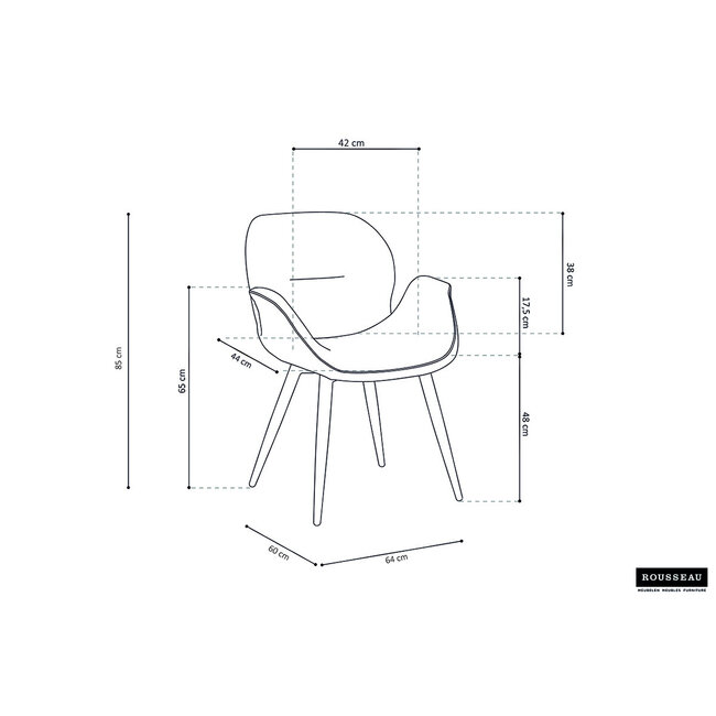 Swiss Homes® Elara Rose – Roze– Comfortabel – Moderne Stoffen Kuipstoel