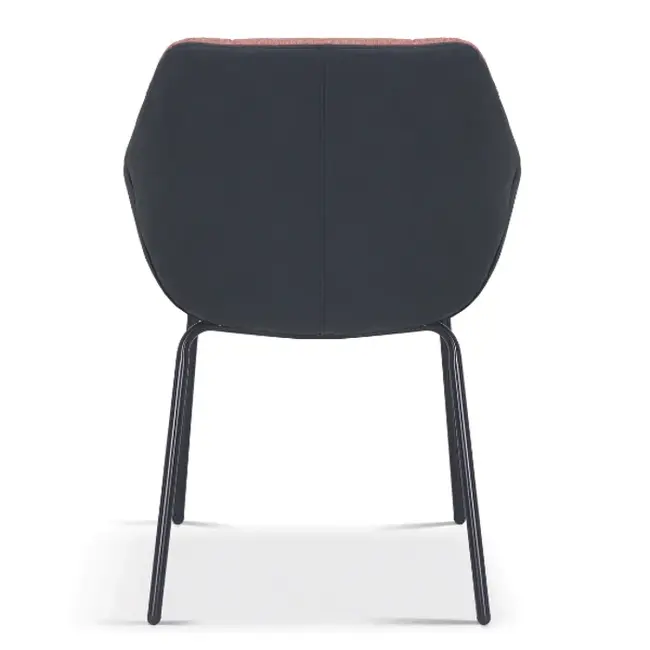 Swiss Homes® Semira Rose Eetkamerstoel – Roze & Donkergrijs – Comfortabel – Moderne Kuipstoel