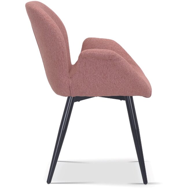 Swiss Homes® Elara Rose – Roze– Comfortabel – Moderne Stoffen Kuipstoel