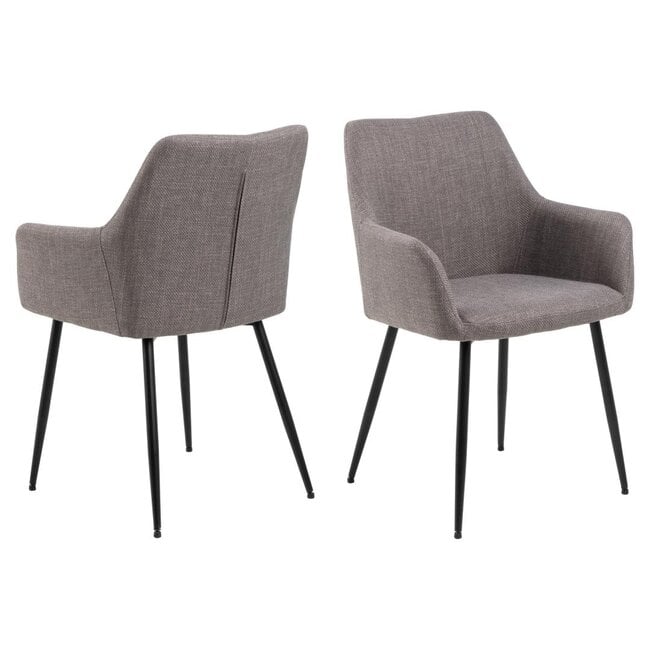 Lizzy dining chair with armrest (set of 2)