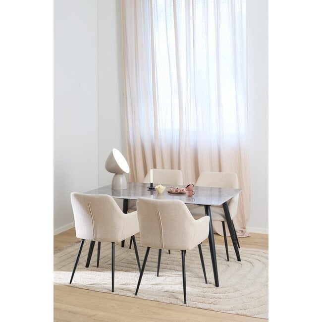 Lizzy dining chair with armrest (set of 2)