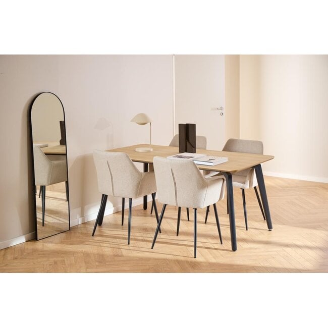 Lizzy dining chair with armrest (set of 2)