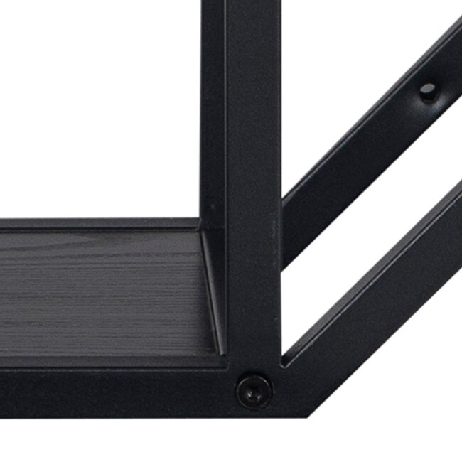 Swiss Homes® Octa Noir | Wandrek 77 CM – Achthoekig - Zwart