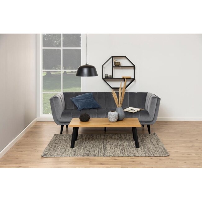 Swiss Homes® Octa Noir | Wandrek 77 CM – Achthoekig - Zwart