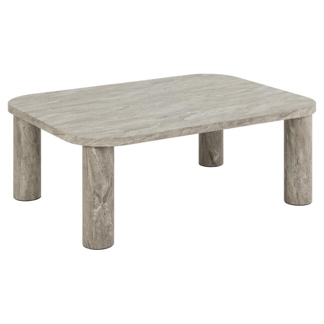 Swiss Homes® Salontafel – Travertine Look – 100x75x36 - Grijs | Solana