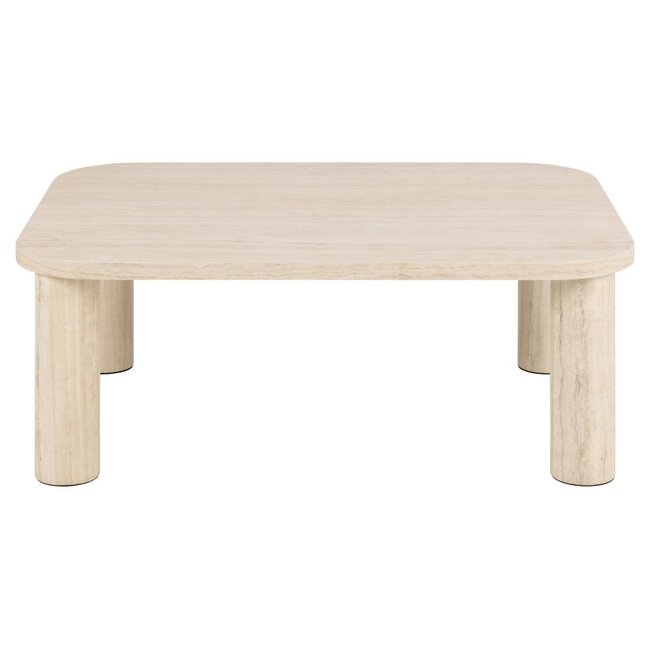 Swiss Homes® Salontafel – Travertine Look – 100x75x36 - Beige | Solana