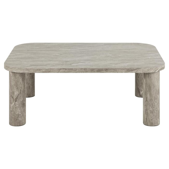 Swiss Homes® Salontafel – Travertine Look – 100x75x36 - Grijs | Solana