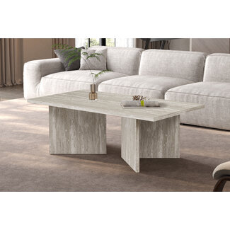 Swiss Homes® Salontafel 'Litar' Interieur - Travertin Grijs