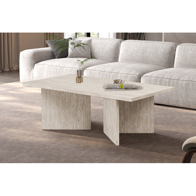 Swiss Homes® Salontafel 'Litar' Interieur - Travertin Beige