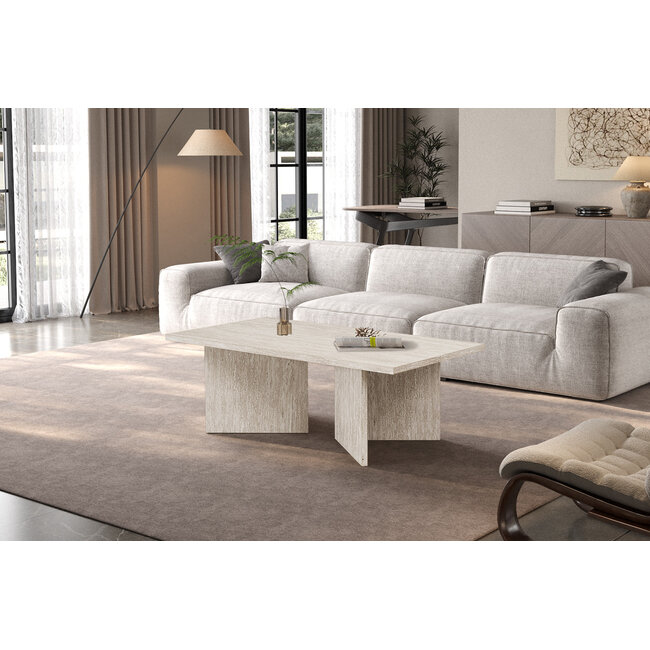 Swiss Homes® Salontafel 'Litar' Interieur - Travertin Beige