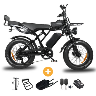 OUXI® X80 PRO | Fatbike 2026 • NFC Unlock • GPS • Alarm • 250W • Hydraulisch • 25 km/u (Legaal)