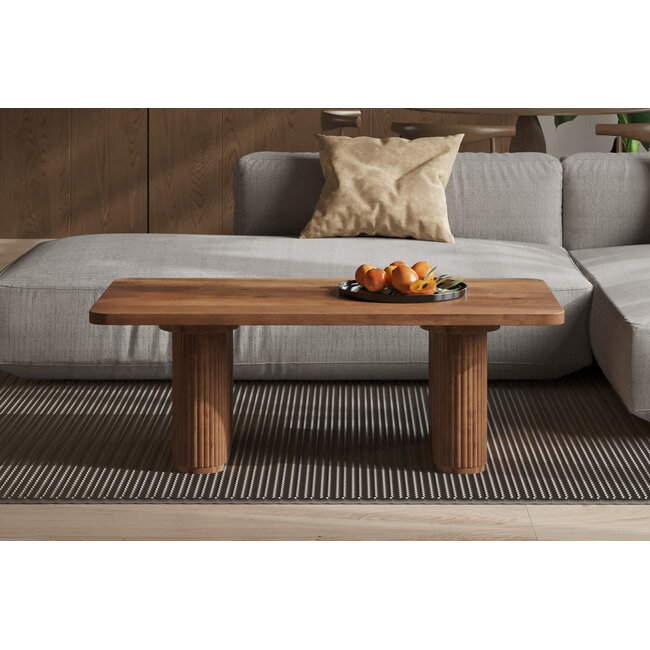 Swiss Homes® Salontafel 'Jean' Mango Hout - Lichtbruin