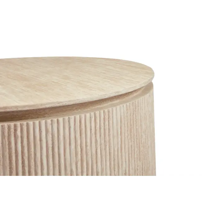 Swiss Homes® Japandi Salontafel Rond | BELLA Travertin - 100 CM