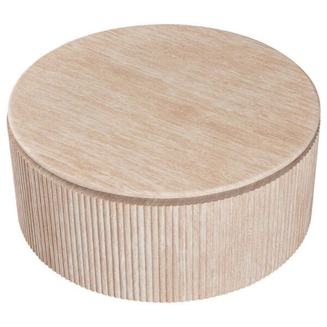 Swiss Homes® Japandi Salontafel Rond | BELLA Travertin - 100 CM