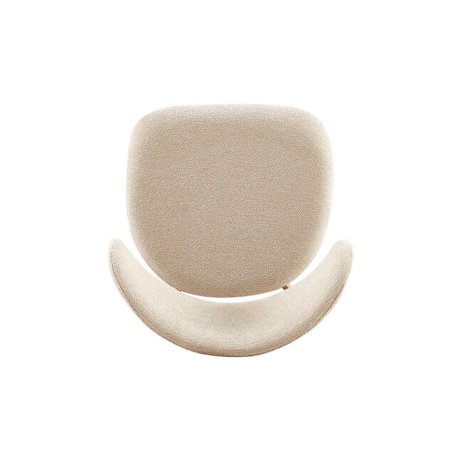 Swiss Homes® Eetkamerstoel 'Coco' Naturel - Stof Fabb Raven - Beige