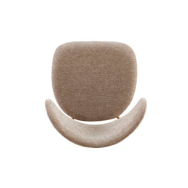 Swiss Homes® Eetkamerstoel - Stoel 'Coco' Naturel - Stof Fabb Raven - Zand