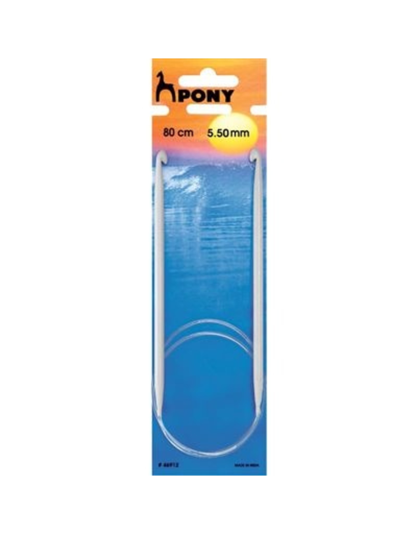 Pony Pony Tunische haaknaald met kabel 5.5 mm 80 cm