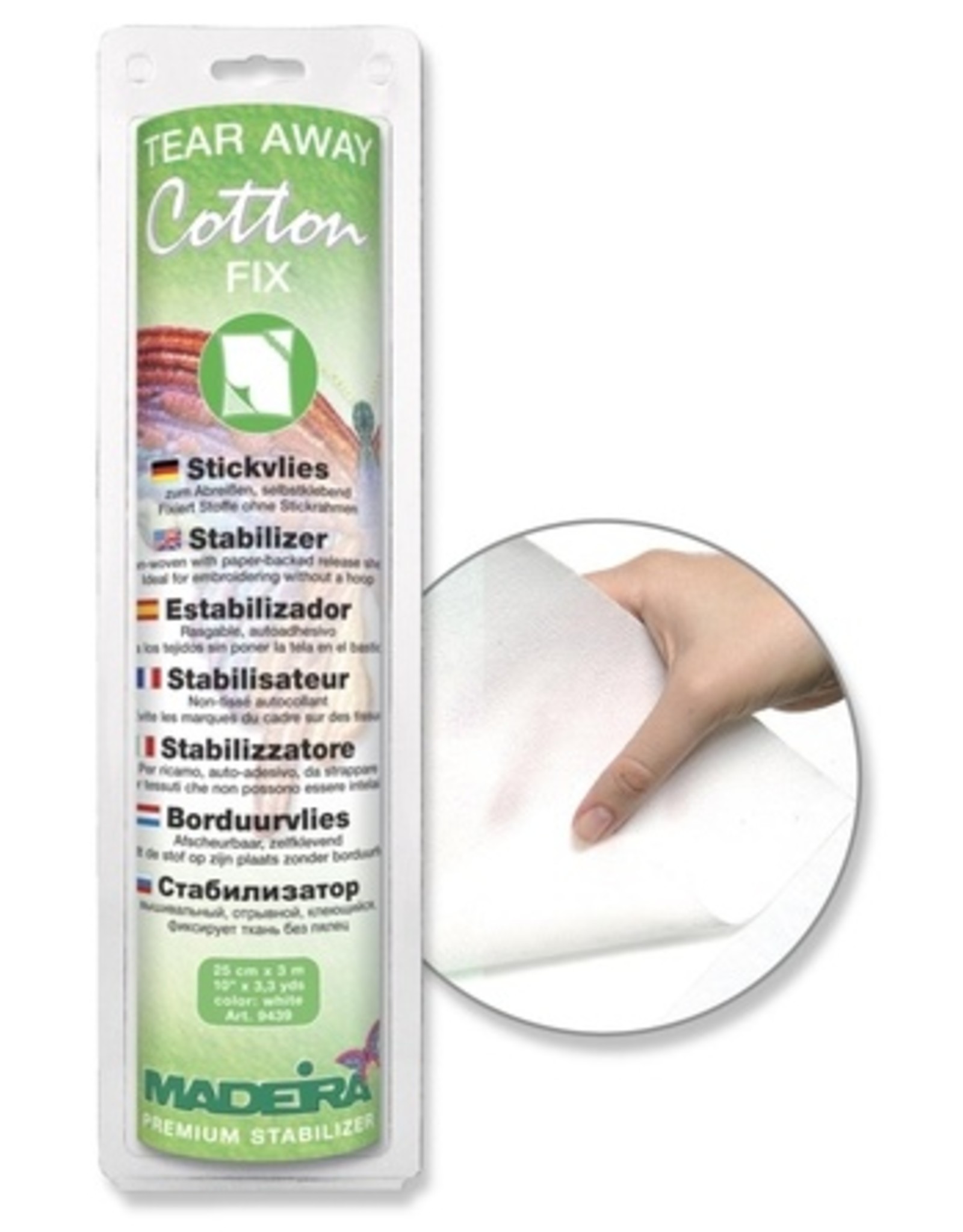 Madeira Madeira Tear away Cotton Fix 30 cmx3m