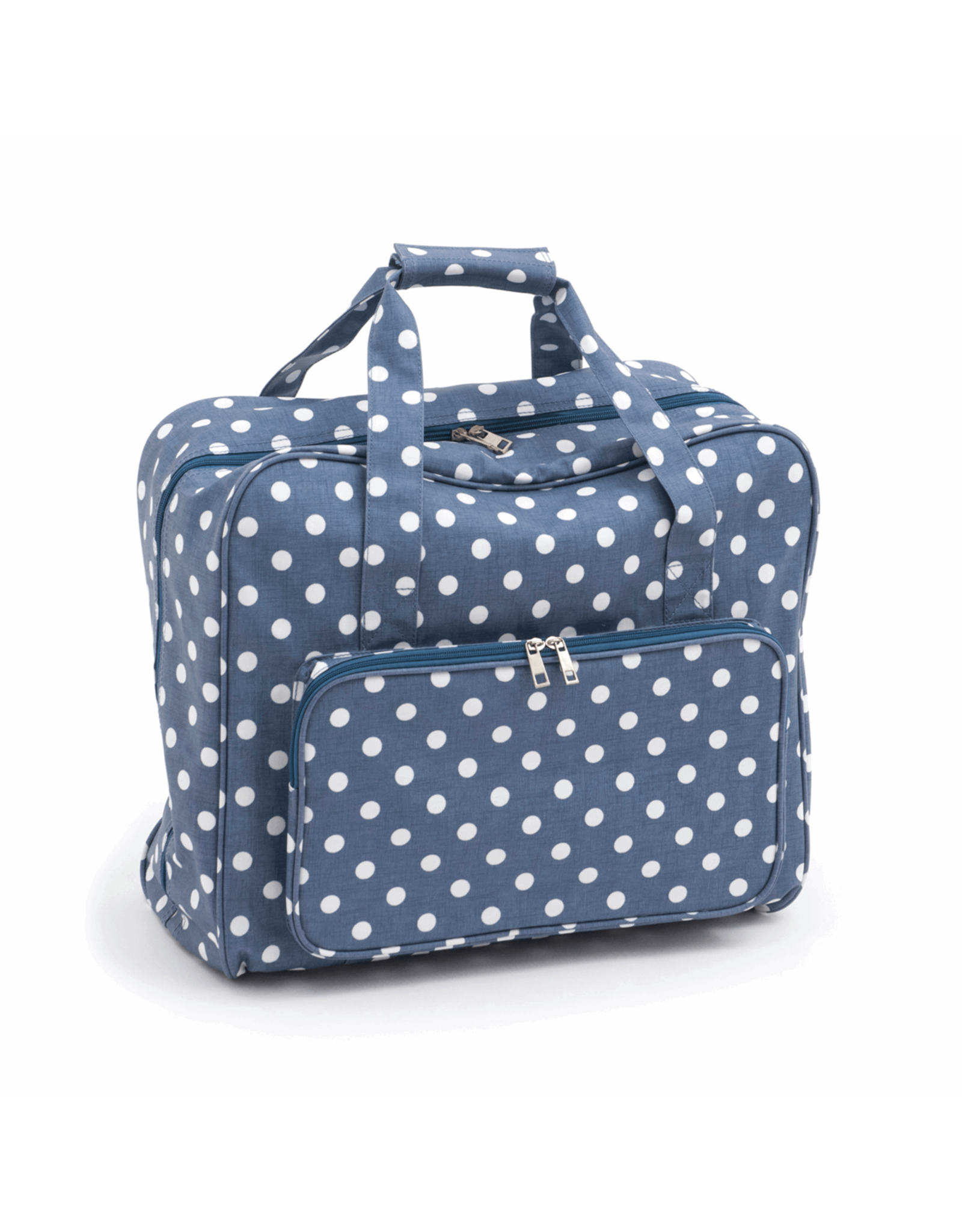 Hobbygift Naaimachinetas polka dot jeansblauw