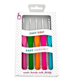 Pony Pony haaknaaldenset easy grip 5 stuks