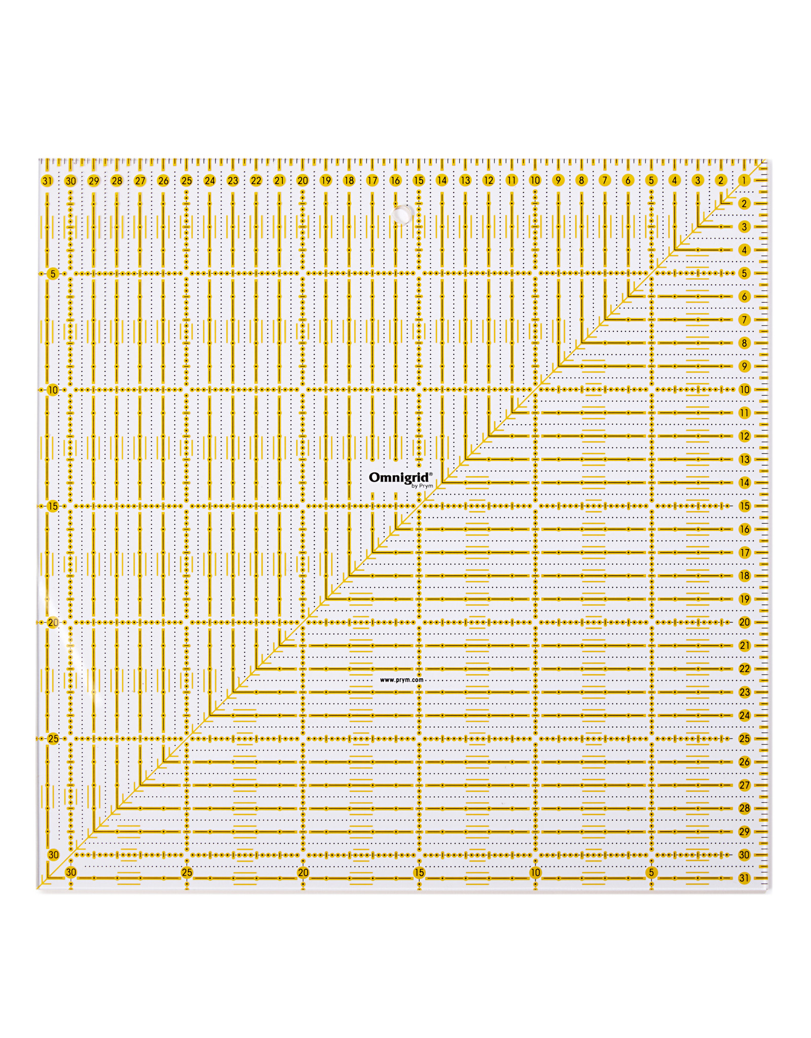 Prym Omnigrid Universele liniaal 31,5 x 31,5 cm