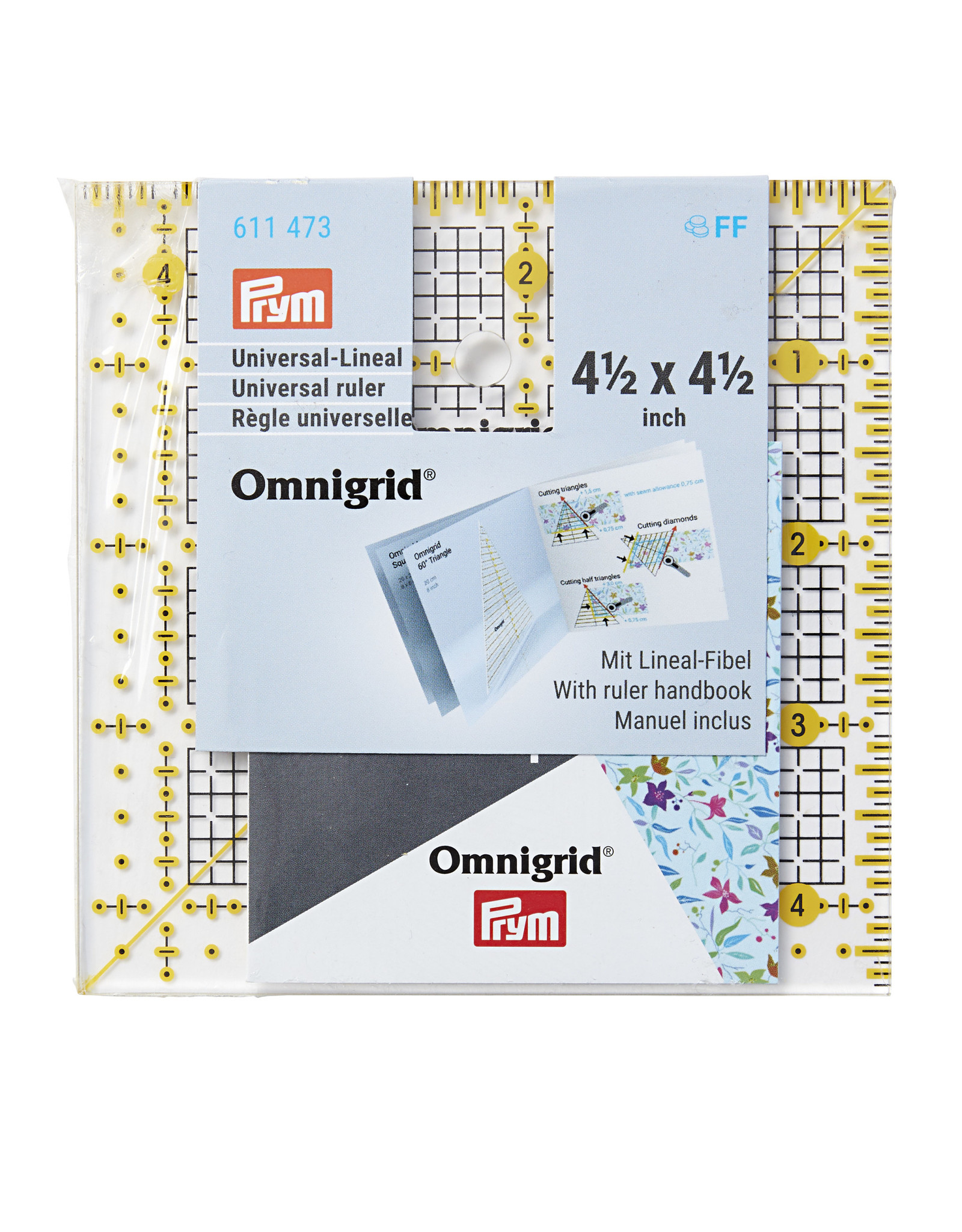 Prym Omnigrid Universele liniaal 4,5 x 4,5 inch