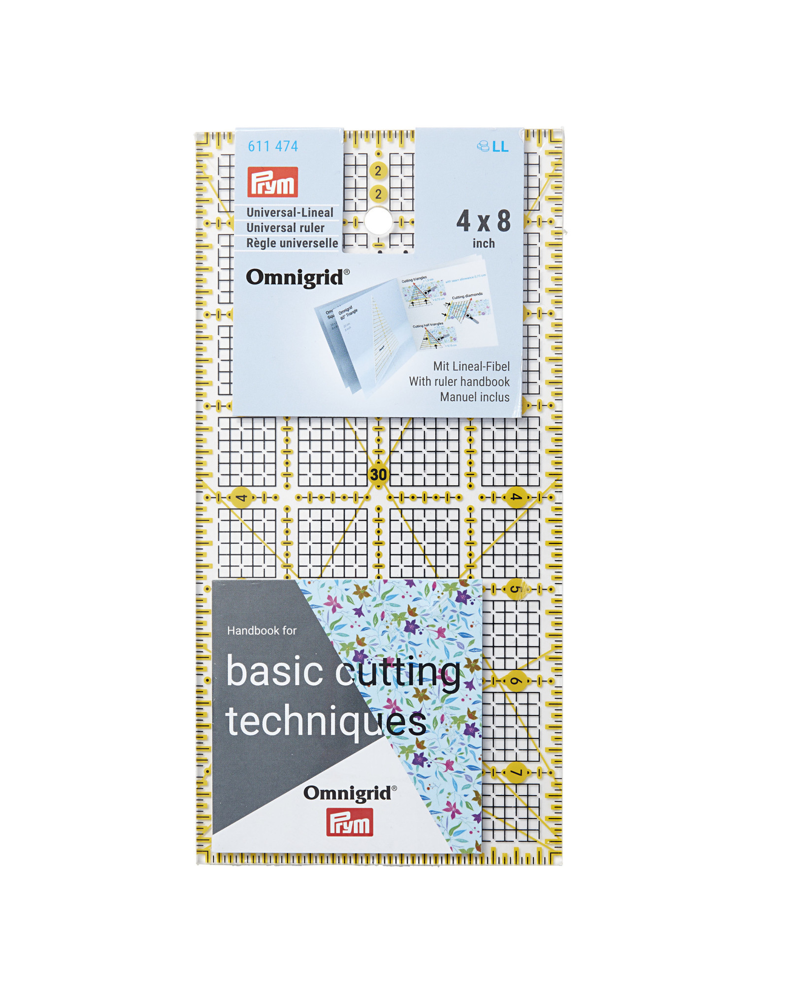 Prym Omnigrid Universele liniaal 4 x 8 inch