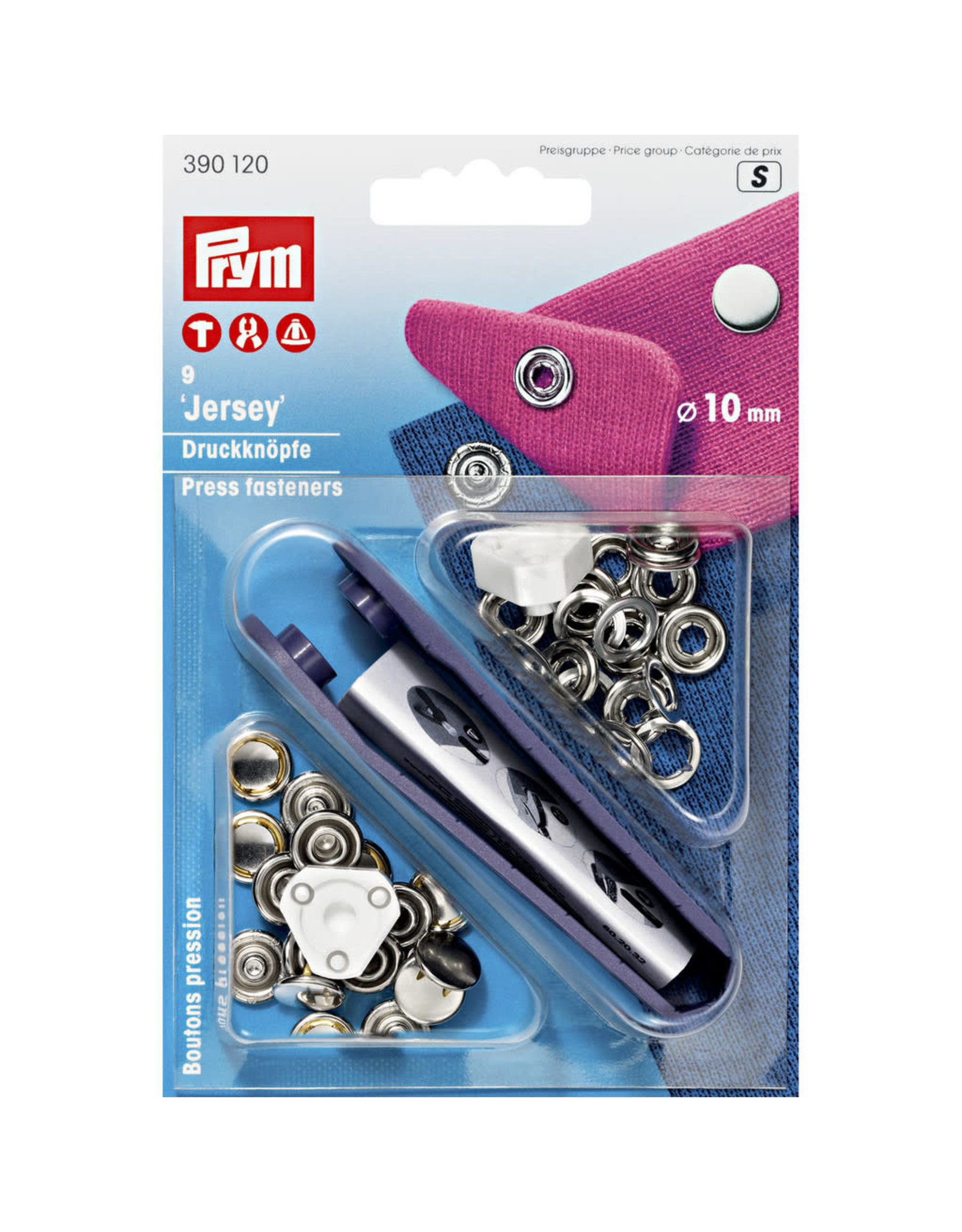Prym Prym Zilverkleurige drukknopen Jersey gladde kap 10mm