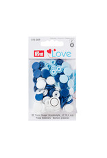 Prym Prym Love Color drukknopen 12,4 mm blauw/wit/lichtblauw