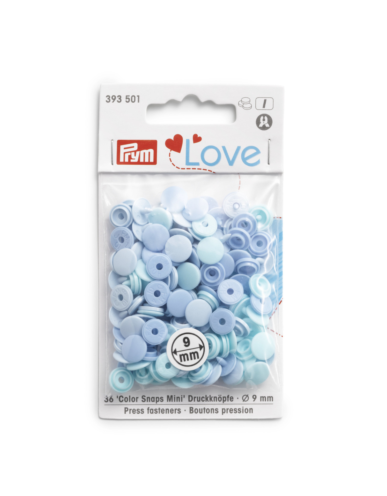 Prym Prym Love Color Snaps Mini DK lichtblauw